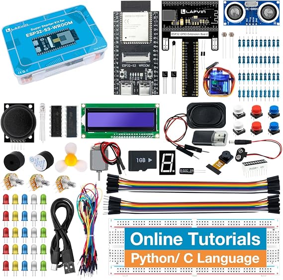 LAFVIN Super Starter Kit for ESP32-S3-WROOM Support MicroPython & C/C++