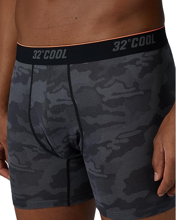Men's Cool Active Printed Boxer Brief