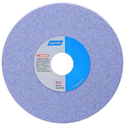 Norton 32A60-KVBE Type 01 Vitrified Straight Toolroom Grinding Wheel, Aluminum Oxide, 7 Diameter x 14 Width, 1-14 Arbor, 60 Grit, Grade K, Purple Pack of 1