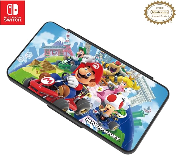 RDS Nintendo Switch Game Card Case - Mario Kart - Holds 24 Game Cards and 4 microSD Cards
