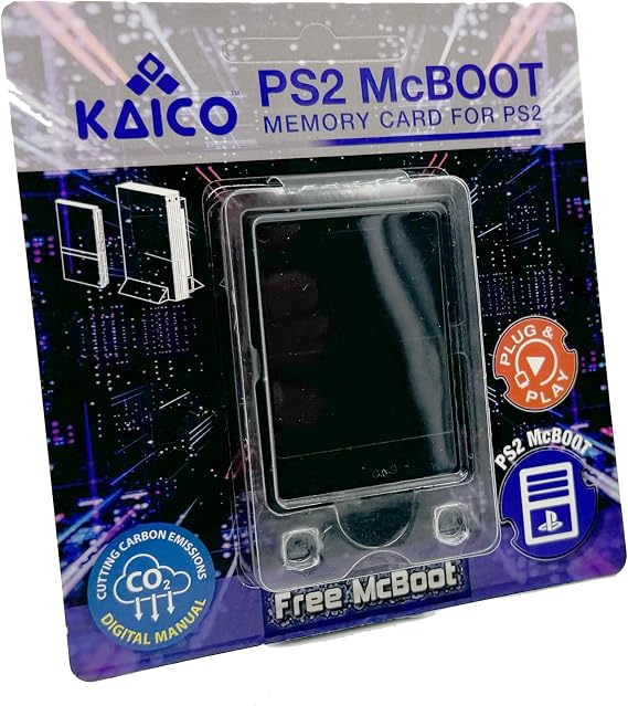Kaico Free McBoot PS2 Memory Card 8MB, FMCB 1.966 Pre-Installed