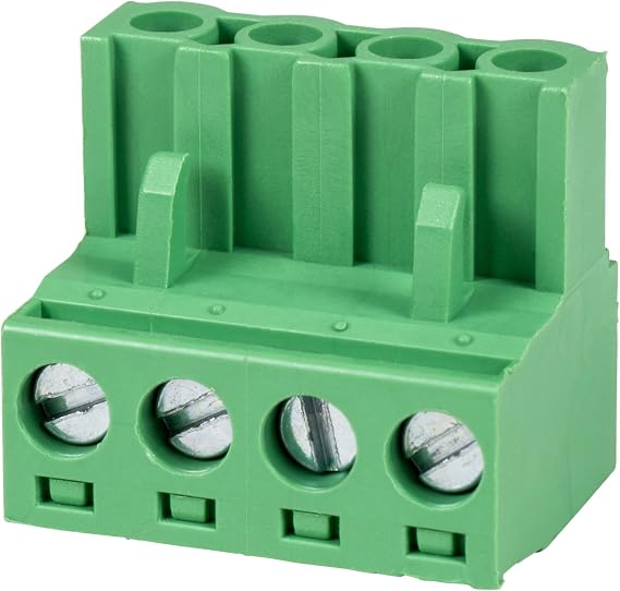 Phoenix Type Connector 4-Pole 5mm Pitch 4-Pack