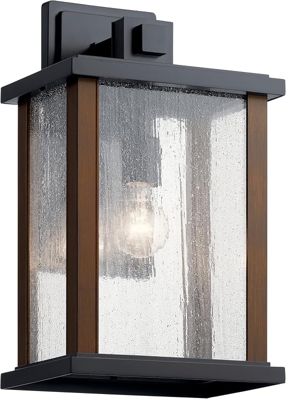 Kichler Marimount Outdoor Wall Sconce Light, Black