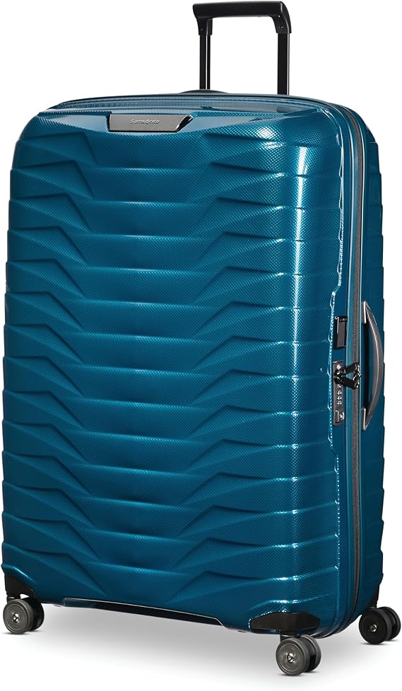 Samsonite Proxis X-Large Hardside Luggage with Dual Spinner Wheels - Innovative RoxkinTM Lightweight Shell With Ultimate Durability- Includes TSA Lock, Ergonomic Telescoping Handle - Petrol Blue