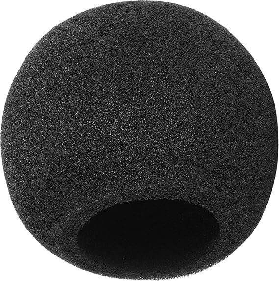 Podcast Microphone Windscreen for Blue Baby Bottle Black Foam, B