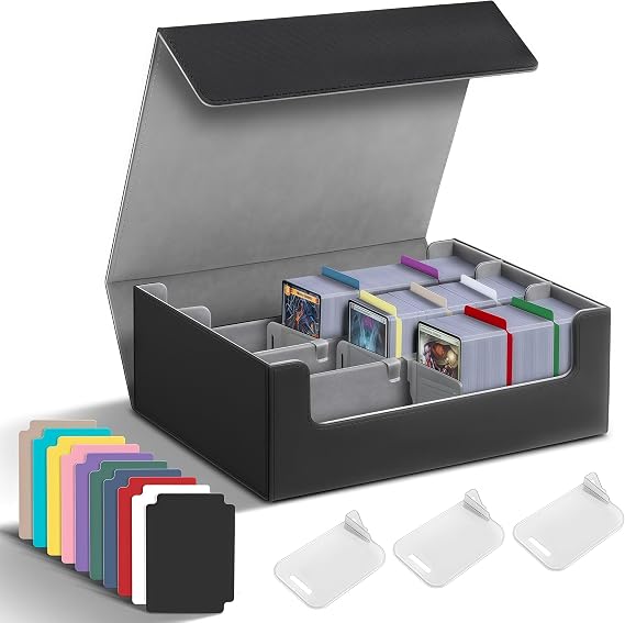 Trading Card Storage Box,Bulk Card Storage Holds 2400+ Sleeved Cards