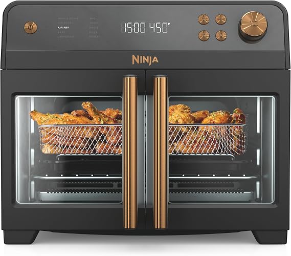 Ninja French Door Premier Air Fry Oven, 10-in-1, Black, FO101BK