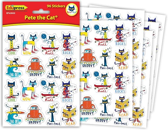Teacher Created Resources Pete The Cat Stickers (EP63935)