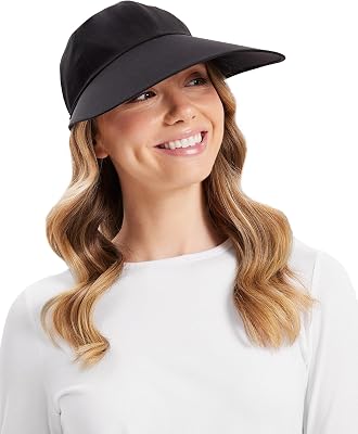 Solbari Womens Reversible Ultra-Wide Brim Cap UPF 50, 4.75 Wide Brim Sun Protection, Lightweight & Breathable for Outdoors