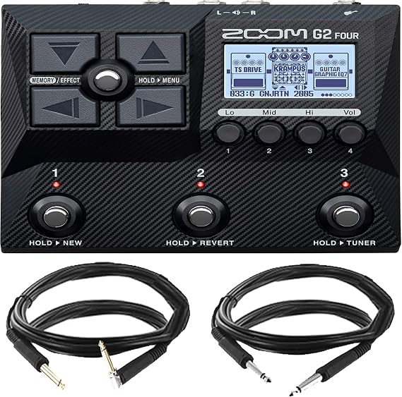 Zoom G2 Four Multi-Effect Guitar Pedal with Cable Essential Kit