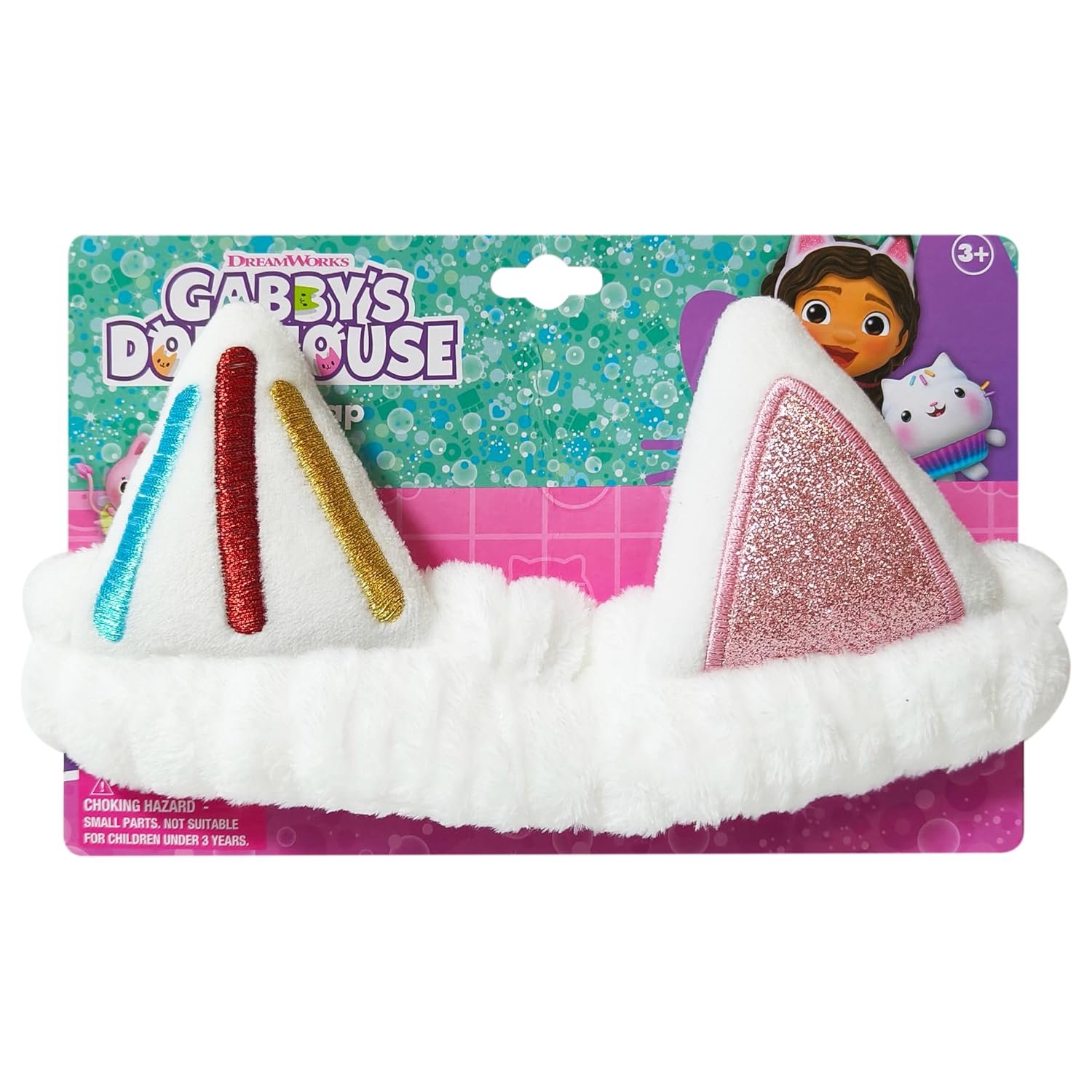 LUV HER Gabbys Dollhouse Girls Cartoon Character Headbands - One Size Fits All, Soft Stretchy Fabric - Fun Fashion Accessory for Everyday or Special Occasions, Ages 3