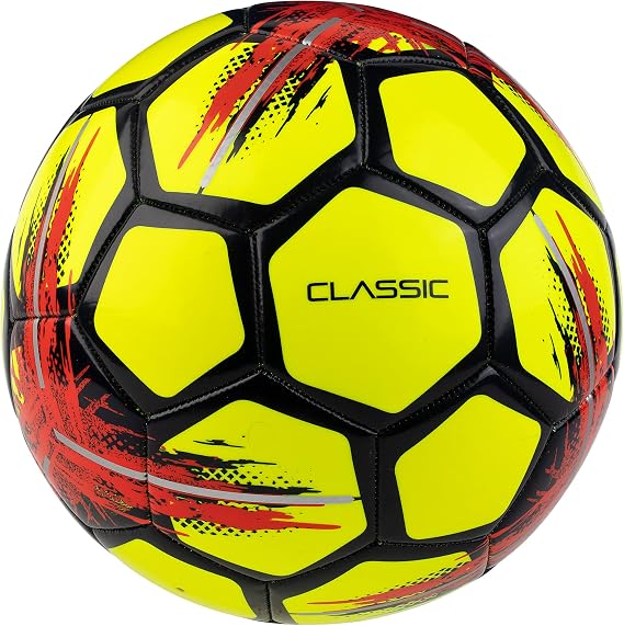 Select Classic V21 Soccer Ball, Yellow, Size 3
