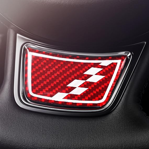 BETTERHUMZ Carbon Fiber Steering Wheel Bottom Panel Sticker for Audi A6 C7