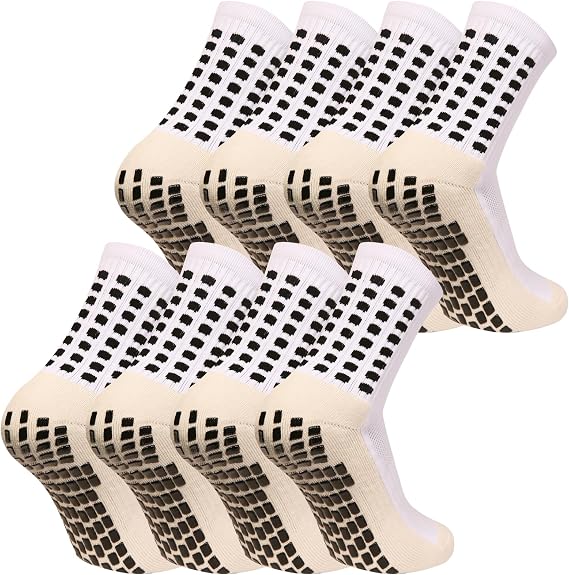 fjberrtsat Men's Socks Soccer Non Skid Ball Football Socks Anti-Slip Athletic Non Slip Pads for Basketball Sports Sock