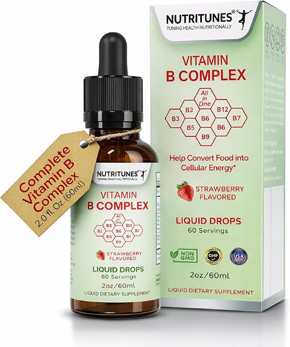 Liquid Vitamin B Complex Strawberry - 2 fl oz (60 mL)