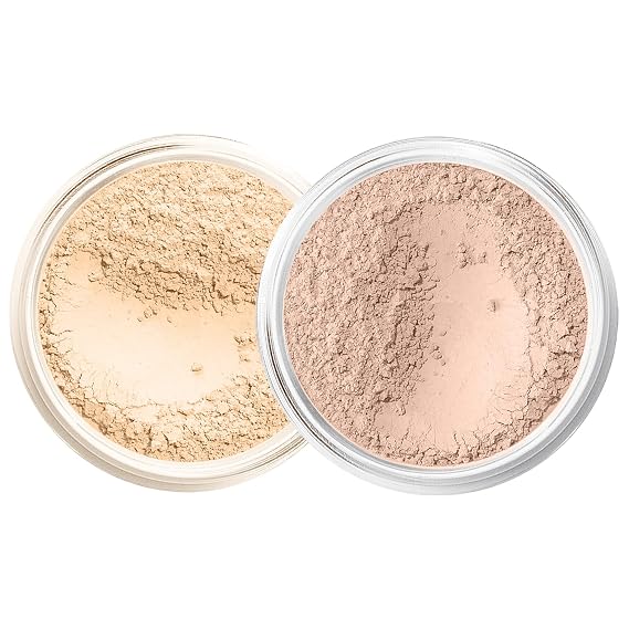 FOUNDATION & CONCEALER DUO (LIGHT FOUNDATION & LIGHT CONCEALER) Mineral Makeup Kit Full Size Set Matte Bare Face Sheer Powder Cover