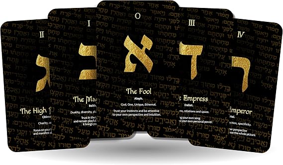 Ibiza Tarot Letters Tarot- Major Arcana Cards | Fortune Telling Oracle Cards Deck for Beginners | Authentic Tarot Experience - Set of 22 Cards