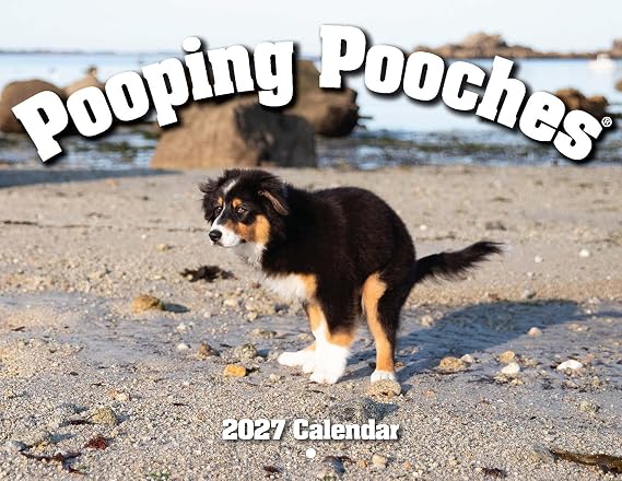 Pooping Pooches White Elephant Gag Gift Calendar