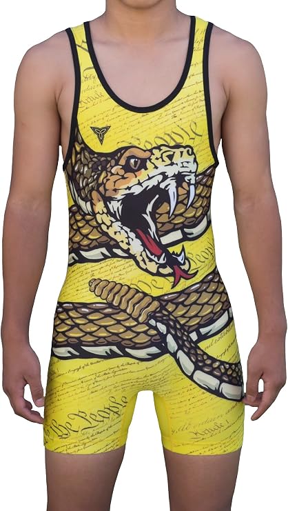Don't Tread On Me! Folkstyle Wrestling Singlet Youths and Adult Mens