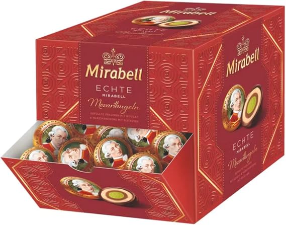 MOZART KUGELN 100 pieces, Mozartkugeln 1700 grams, Mirabell Salzburg