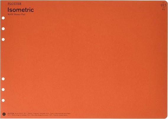 PLOTTER Refills Memo Pad, A4, Isometric 40 Sheets, Pack of 2, 77716545