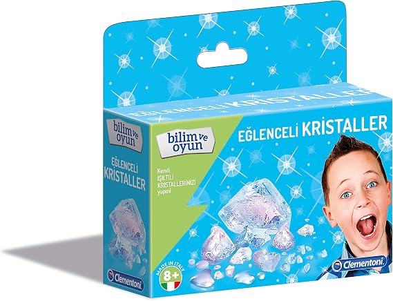 CLEMENTONI-Bilim ve Oyun Işıltılı Kristaller Mini Set