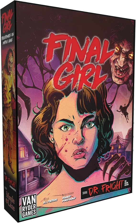Van Ryder Games - Horror Board Game, Final Girl, Frightmare on Maple Lane, Feature Film Box, Core Box Required, 1 Player, 20-60 Min Gameplay, Ages 14+