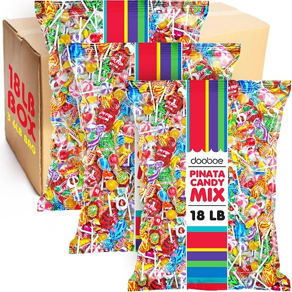 Pinata Candy Mix, 18 lb, Approx. 1,000 Individually Wrapped Pieces
