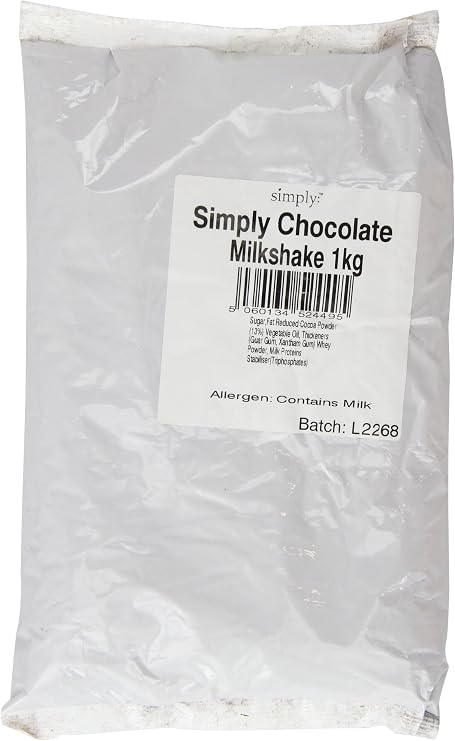 Simply Chocolate Milkshake Powder for Delicious Creamy Milkshakes and Chocolate Milk (1 Kg)