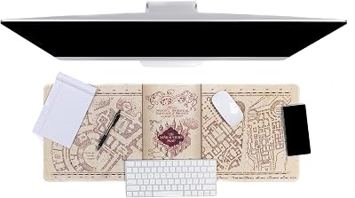 Paladone Harry Potter Marauders Map Large Gaming Mouse Pad for Desk Keyboard Mousepad Non-Slip