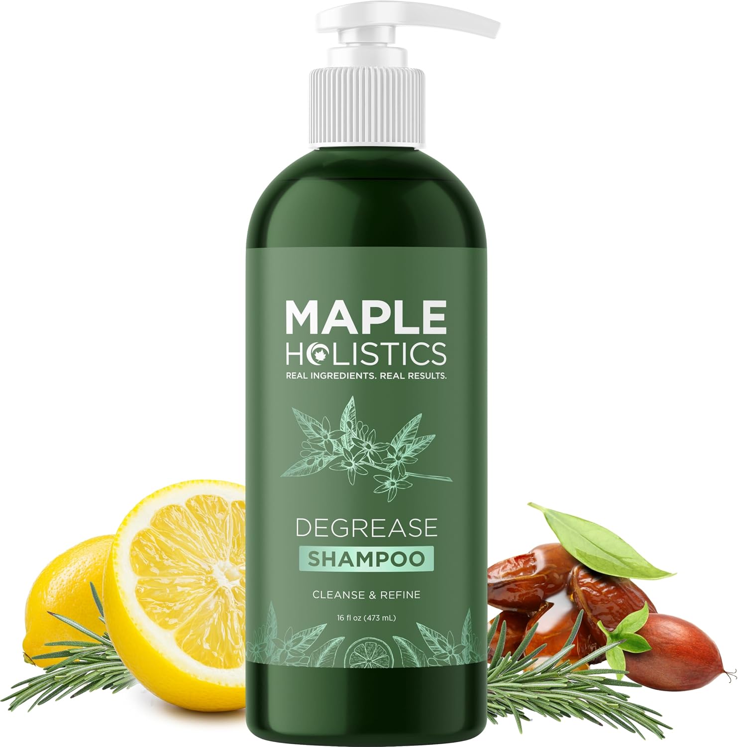 Sulphate Free Hair Shampoo for Greasy Hair - Degrease Deep Cleansing Shampoo for Oily Hair and Scalp with Clarifying Essential Oils - Vegan Oily Hair Shampoo Sulphate and Paraben Free Formula 473 mL