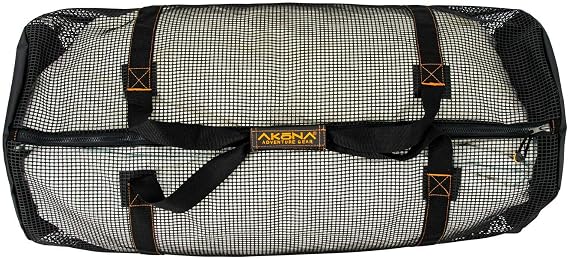 Caspian DX. A deluxe Mesh Duffel Bag with PVC Coated Mesh for all Water Sports Activities