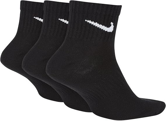 NIKE Unisex U Nk Everyday Ltwt Ankle 3pr Socks
