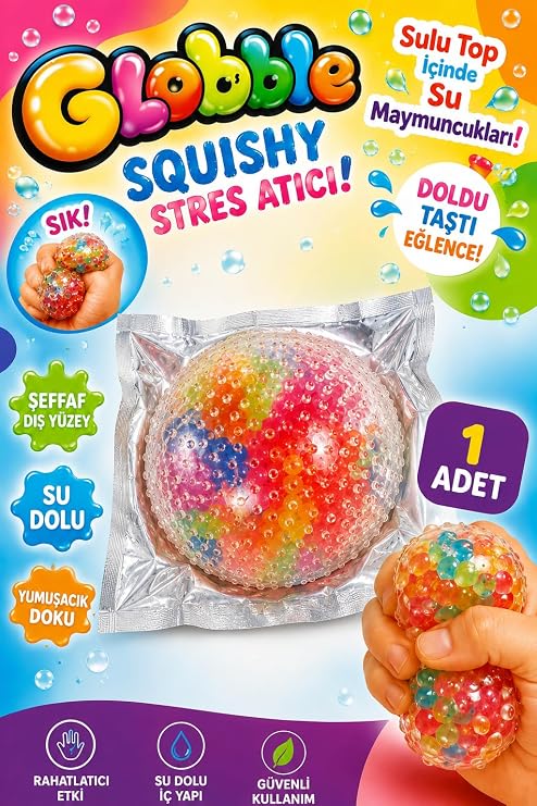 1 Adet İÇİ Mİnİk Su Toplari Su Topu Squishy SukuŞİ OyuncaĞi YumuŞak Oyuncak