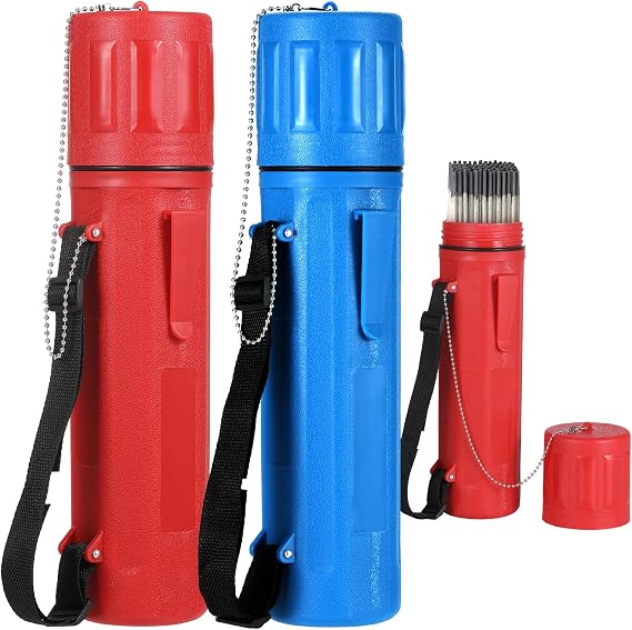 2-Pack 14" Waterproof Welding Rod Storage Tube with Strap