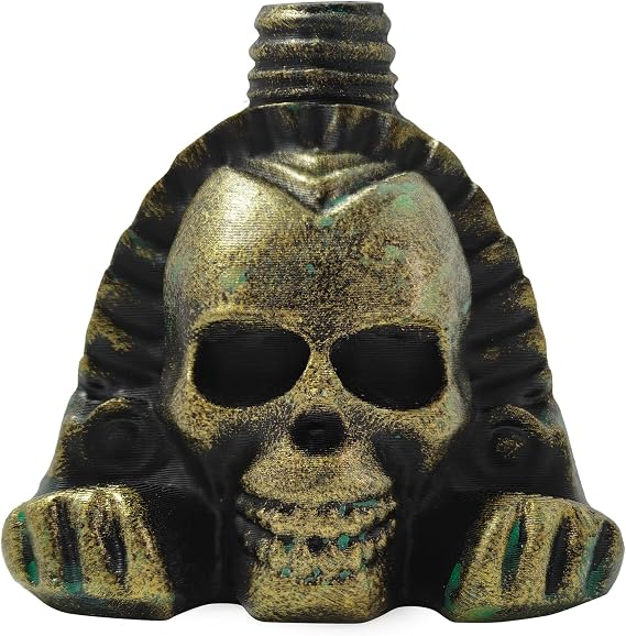 Screaming Aztec Death Whistle, Loudest 125+ Decibels, Authentic Human Sounding Screams Death Whistle Easy Blow Aztec War Whistle-Skull Design