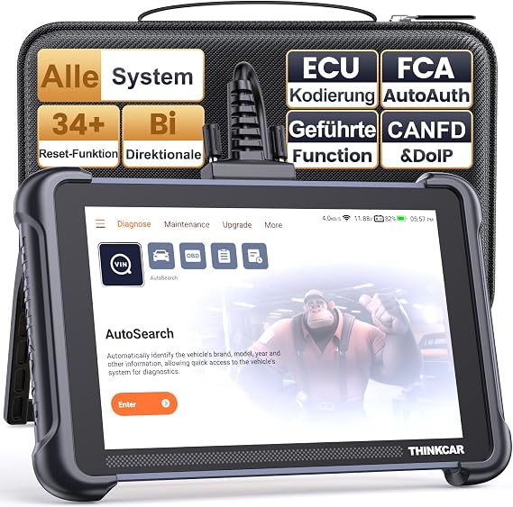 ThinkScan 689 OBD2 Diagnostic Tool Car with 34 Reset Function + Full System Diagnostic Reader Car for Active Testing/Advanced ECU Coding / BI Directional Control