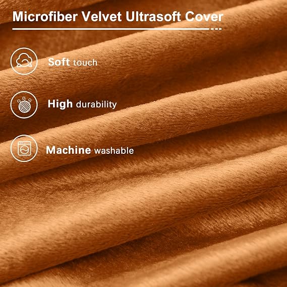 Bean Bag Chairs for Adults - Giant Bean Bag Chair Convertible Bean Bag Bed - Beanbag Chair with Micro Fiber Cover/Furniture Foam Filler - Floor Couch Sofa in Bedroom Dorm Room - Full Golden Brown