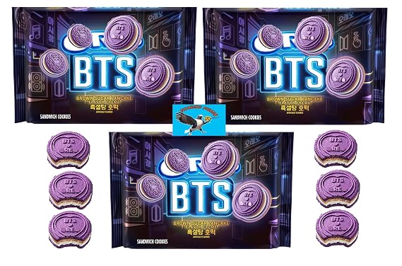 BTS Sandwich Cookies 32.04oz Brown Sugar Pancake Flavor Creme Limited Edition