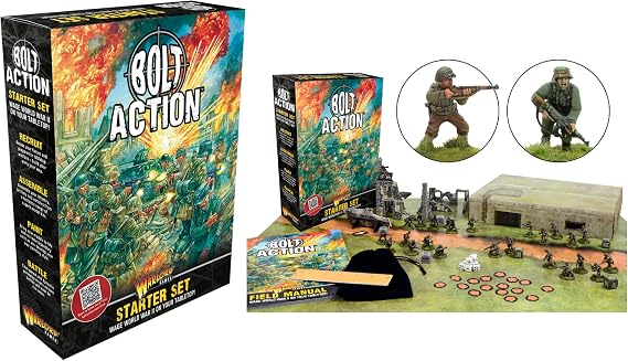 Bolt Action Starter Set - a 28mm World War 2 Strategy Tabletop Battle Game for 2 or More Players Using Miniatures by Warlord Games