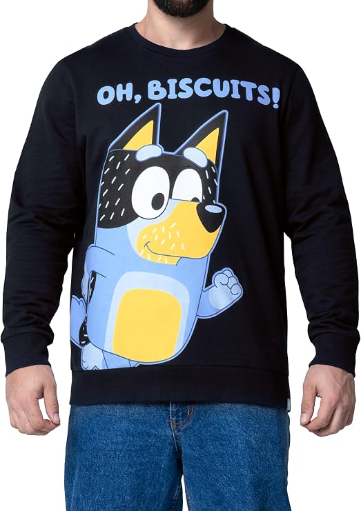 BlueY Bandit Men's Jumper Cotton Jumper for Men with Long Sleeves
