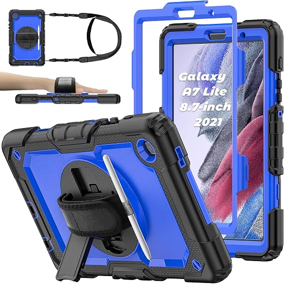 Case for Samsung Galaxy Tab A7 Lite Tablet 8.7-inch 2021 Blue