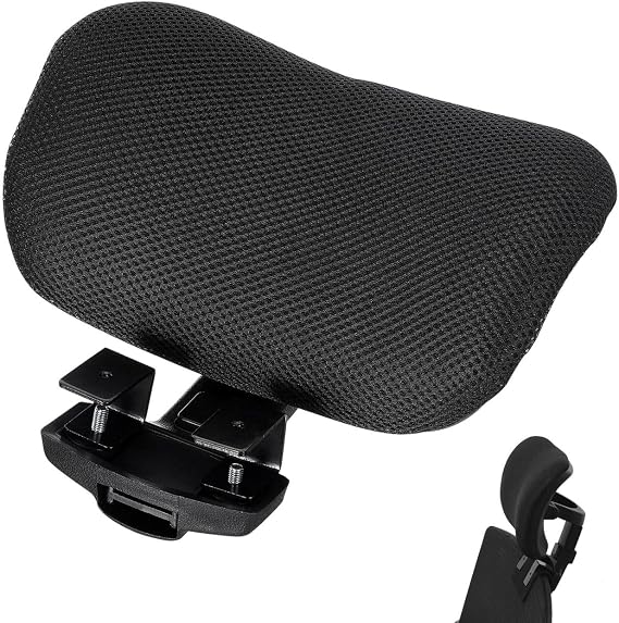 CLISPEED Ergonomic Office Chair Headrest Height Adjustable for Computer Chair Neck Support with Smooth Surface and Practical Assembly for Office and Home Office