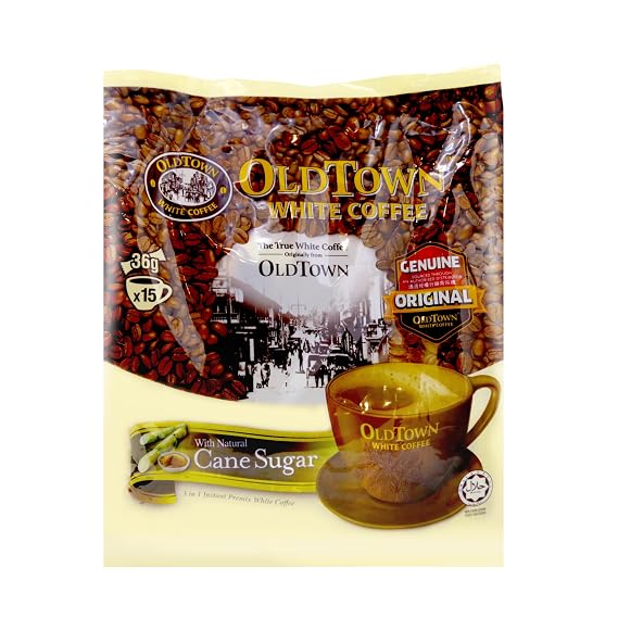 OLD Town (3 in 1)- Taste Premix Natural Cane Sugar Coffee, Don't Need Creamer & Sugar-make Your Life Easier - (35g - 40g) /Stick (Natural Cane Sugar)