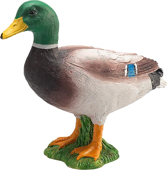 MOJO Mallard Duck | Hand-Painted Toy Figure | Farm Animals Collection | True to Life & Highly Detailed | Designed in UK