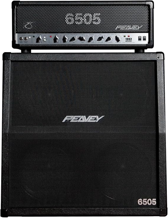 Peavey 6505 1992 Original Iconic Guitar Amp and 412 Slant Cabinet Bundle: Ultimate High-Gain Guitar Amplifier for Stage and Studio.