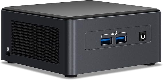 NUC 12 PRO NUC12WSHi5 Wall Mini Desktop Computer/Mini PC/HTPC,12th Gen Intel Core i5-1240P,12 Processor Cores(4P+8E), 16 Threads, 12MB Smart Cache,Iris Xe Graphics(Tall,8G RAM+256G SSD)