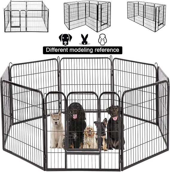 BestPet Heavy Duty Pet Playpen Dog Cat Fence B Exercise Pen, 40'' H x 31'' W (40-Inch)