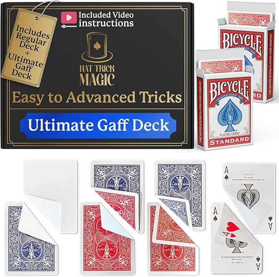 Ultimate Mixed Gaff Deck with Red Standard Bicycle Deck