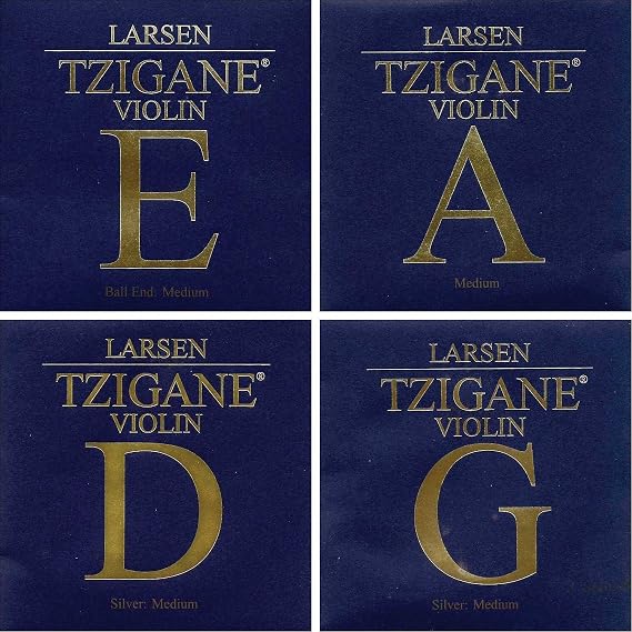 Larsen Tzigane 4/4 Violin String Set - Medium Gauge with Ball-end E